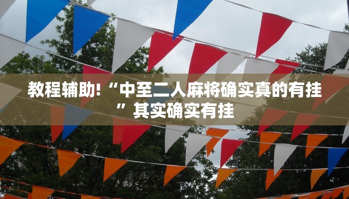 教程辅助!“中至二人麻将确实真的有挂”其实确实有挂