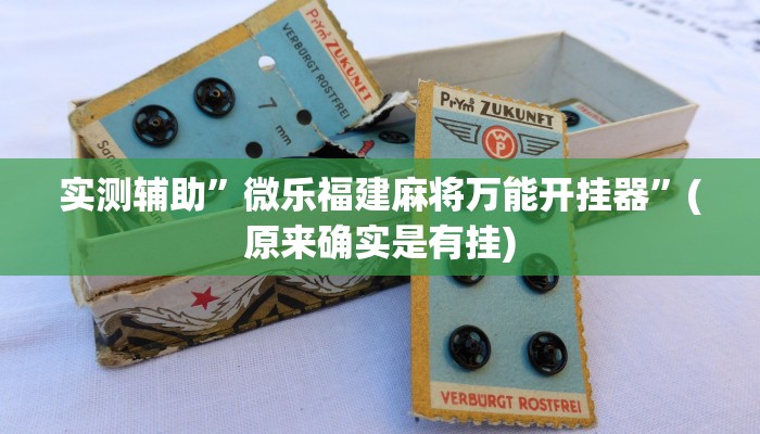 实测辅助”微乐福建麻将万能开挂器”(原来确实是有挂)