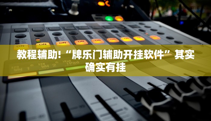 教程辅助!“牌乐门辅助开挂软件”其实确实有挂