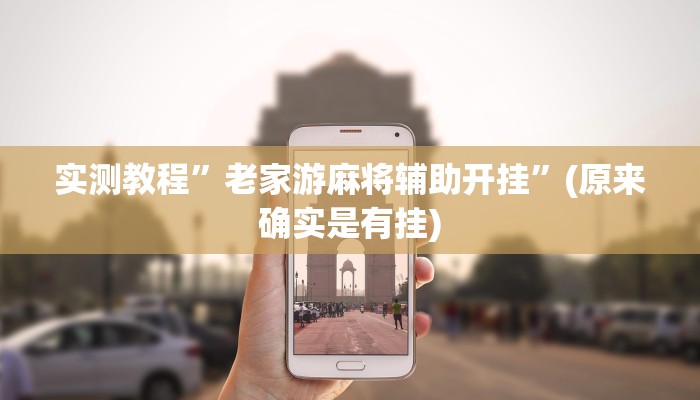 实测教程”老家游麻将辅助开挂”(原来确实是有挂)