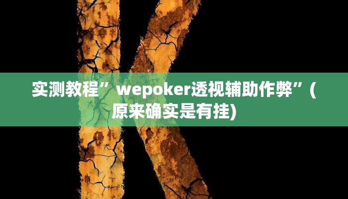 实测辅助”玩呗斗牛要怎样才能开挂”其实确实有挂