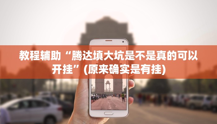 教程辅助“腾达填大坑是不是真的可以开挂”(原来确实是有挂)