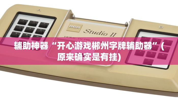 辅助神器“开心游戏郴州字牌辅助器”(原来确实是有挂)