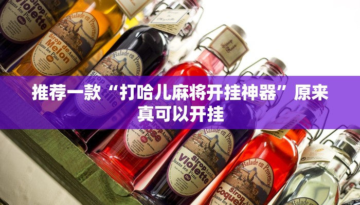 推荐一款“打哈儿麻将开挂神器”原来真可以开挂