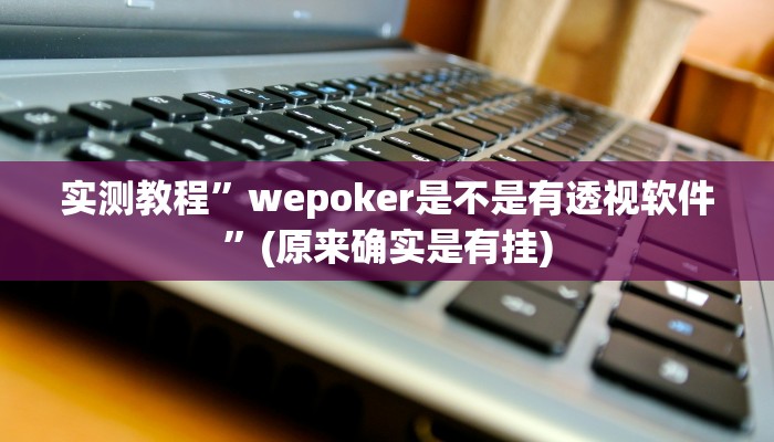 实测教程”wepoker是不是有透视软件”(原来确实是有挂)