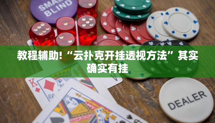 教程辅助!“云扑克开挂透视方法”其实确实有挂