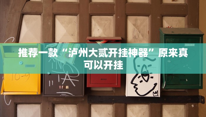 推荐一款“泸州大贰开挂神器”原来真可以开挂