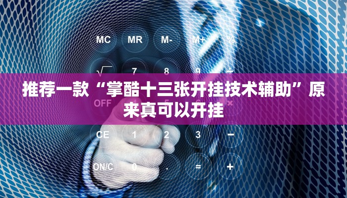 推荐一款“掌酷十三张开挂技术辅助”原来真可以开挂