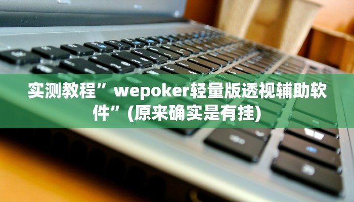 实测教程”wepoker轻量版透视辅助软件”(原来确实是有挂)