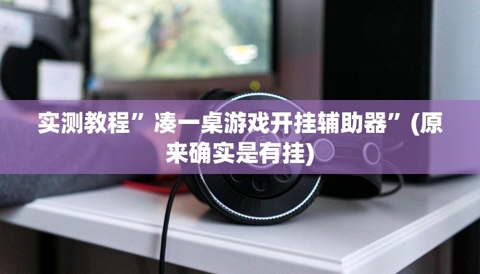 实测教程”凑一桌游戏开挂辅助器”(原来确实是有挂)
