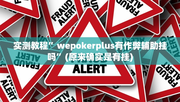 实测教程”wepokerplus有作弊辅助挂吗”(原来确实是有挂)