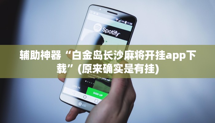 辅助神器“白金岛长沙麻将开挂app下载”(原来确实是有挂)