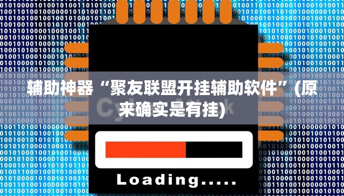 辅助神器“聚友联盟开挂辅助软件”(原来确实是有挂)