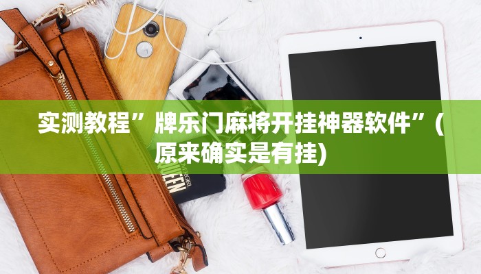 实测教程”牌乐门麻将开挂神器软件”(原来确实是有挂)