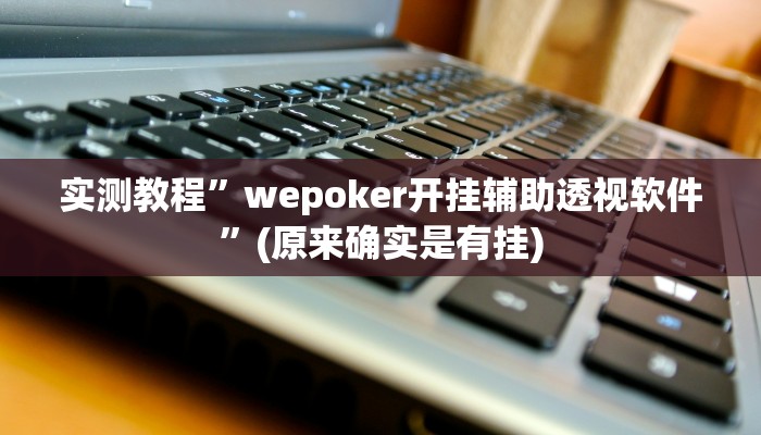 实测教程”wepoker开挂辅助透视软件”(原来确实是有挂)