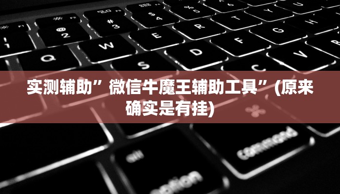 实测辅助”微信牛魔王辅助工具”(原来确实是有挂)