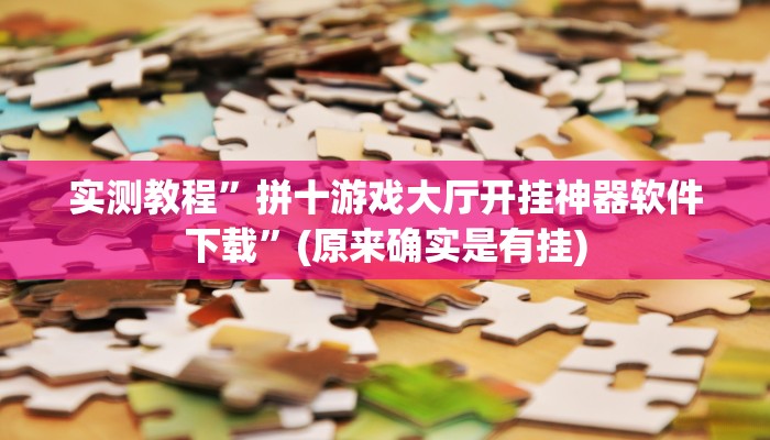 实测教程”拼十游戏大厅开挂神器软件下载”(原来确实是有挂)