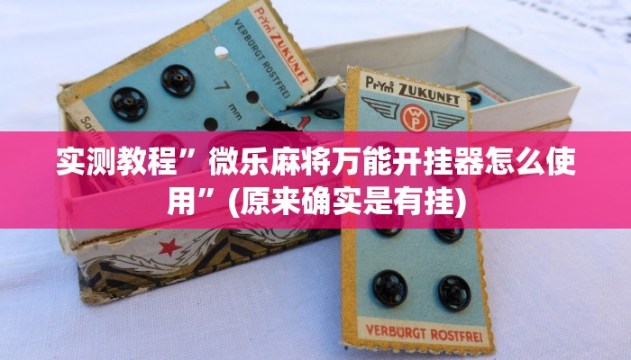 实测教程”微乐麻将万能开挂器怎么使用”(原来确实是有挂)