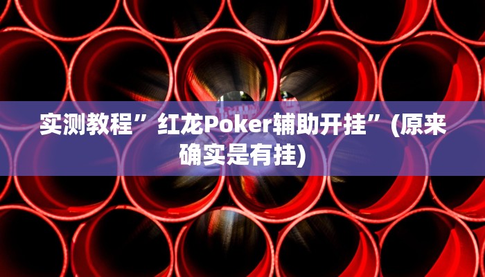 实测教程”红龙Poker辅助开挂”(原来确实是有挂)