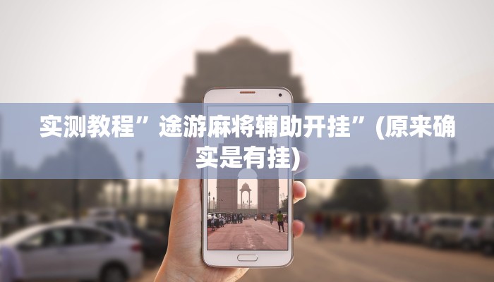 实测教程”途游麻将辅助开挂”(原来确实是有挂)