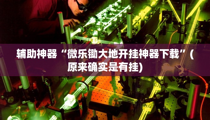 辅助神器“微乐锄大地开挂神器下载”(原来确实是有挂)