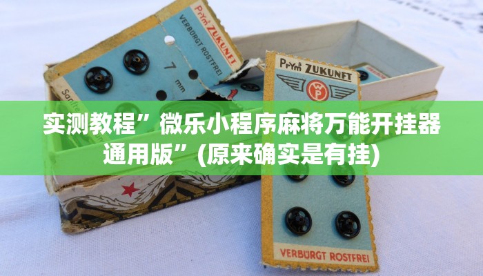 实测教程”微乐小程序麻将万能开挂器通用版”(原来确实是有挂)