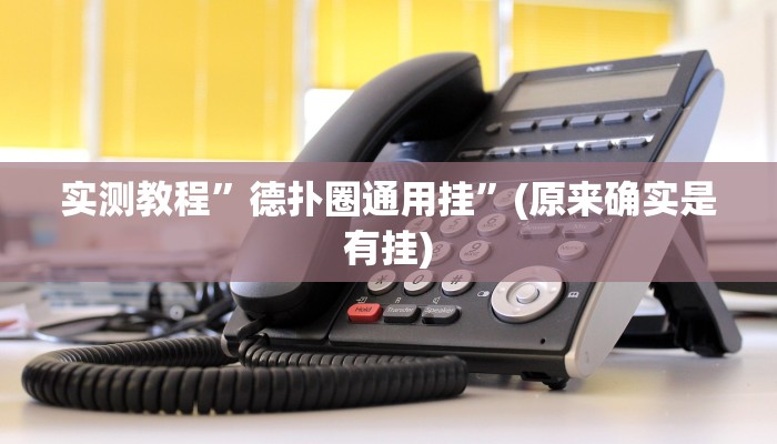 实测教程”德扑圈通用挂”(原来确实是有挂)