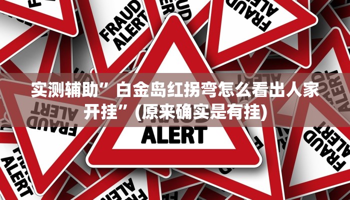 实测辅助”白金岛红拐弯怎么看出人家开挂”(原来确实是有挂)