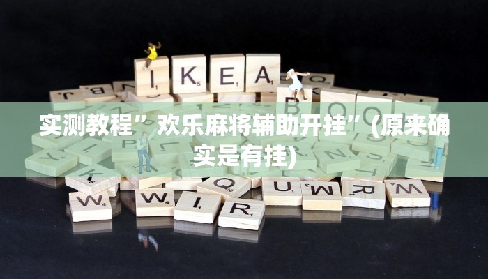 实测教程”欢乐麻将辅助开挂”(原来确实是有挂)