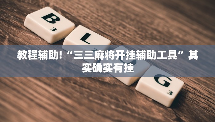 教程辅助!“三三麻将开挂辅助工具”其实确实有挂